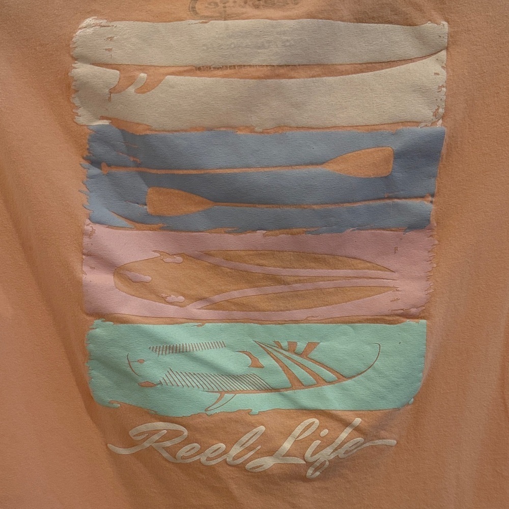 Reel Life Women's Short Sleeve Tee - Orange